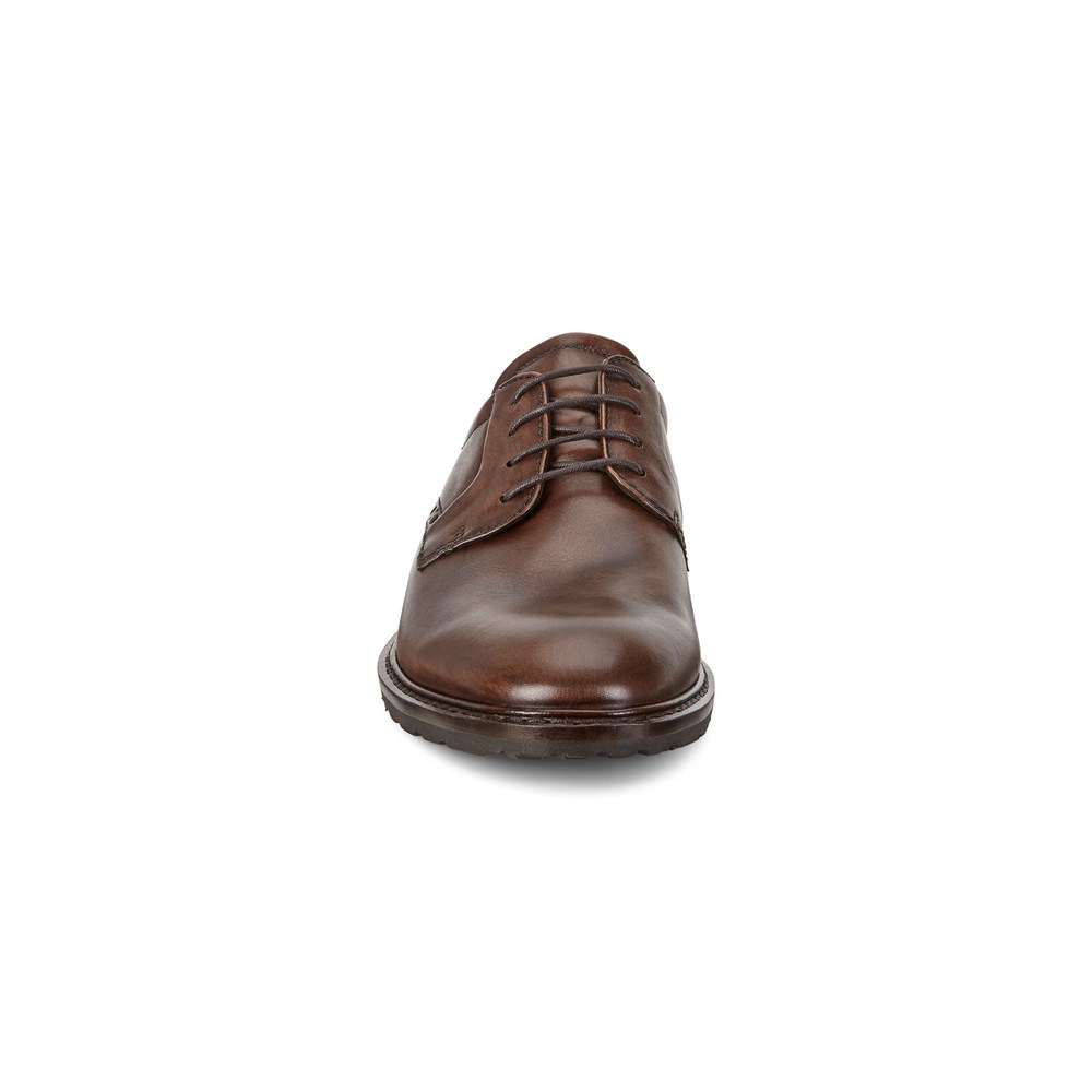 ECCO Mens Dress Shoes Brown - Vitrus I Plain Toe Tie - TPW-695487